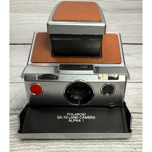 Polaroid SX-70 Land Camera Alpha 1 Folding Instant Film Camera with Leather Case